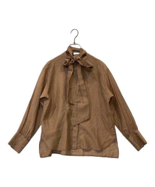 UNTITLED（アンタイトル）UNTITLED (アンタイトル) 2WAYシアーブラウス 153-84401 ブラウンの古着・服飾アイテム