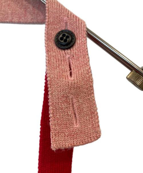 KISHIDAMIKI（キシダミキ）KISHIDAMIKI (キシダミキ) ニットジップビスチェ ピンク×レッド サイズ:Mの古着・服飾アイテム