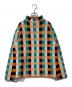 shrimps（シュリンプス）の古着「チェック柄ニット」｜オレンジ