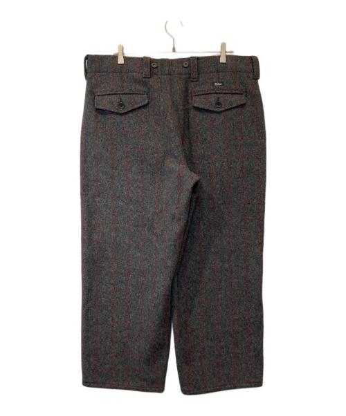 WOOLRICH（ウールリッチ）WOOLRICH (ウールリッチ) ストライプウールパンツ　1990 グレー サイズ:38の古着・服飾アイテム