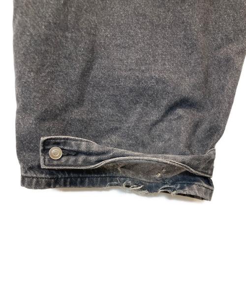 UNUSED LAB（アンユーズドラブ）UNUSED LAB (アンユーズドラブ) デニムカーゴパンツ ブラック サイズ:Mの古着・服飾アイテム