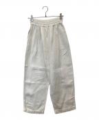 si-si-si comfortスースースーコンフォート）の古着「リネンパンツ」｜アイボリー