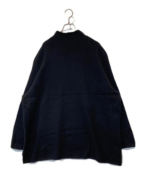 universal tissu（ユニバーサルティシュ）UNIVERSAL TISSU (ユニバーサルティシュ) フレンチメリノウールスタンドカラープルオーバー TS203KN071 ブラック サイズ:3の古着・服飾アイテム