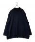 UNIVERSAL TISSU（ユニバーサルティシュ）の古着「フレンチメリノウールスタンドカラープルオーバー TS203KN071」｜ブラック