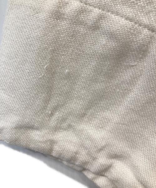 si-si-si comfort（スースースーコンフォート）si-si-si comfort (スースースーコンフォート) ヘヴィリネンＶネックカバーオールジャケット アイボリー サイズ:38の古着・服飾アイテム