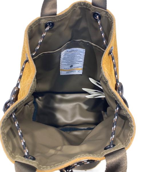 AS2OV（アッソブ）AS2OV (アッソブ) WATER PROOF SUEDE DRAWSTRING BAG　091754 オレンジの古着・服飾アイテム
