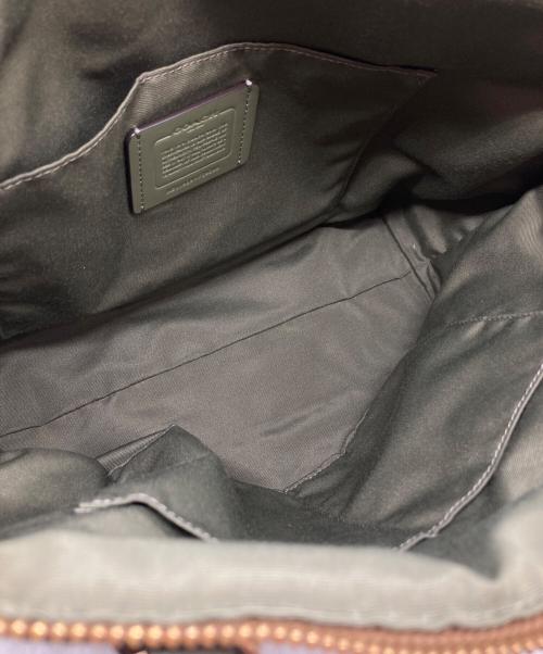 COACH（コーチ）COACH (コーチ) シグネチャートートバッグ F29208 ベージュ×グリーンの古着・服飾アイテム