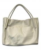 LIVETARTリヴェタート）の古着「マルチレザー トートバッグ」｜アイボリー