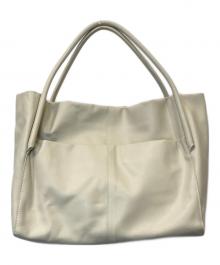 LIVETART（リヴェタート）の古着「マルチレザー トートバッグ」｜アイボリー