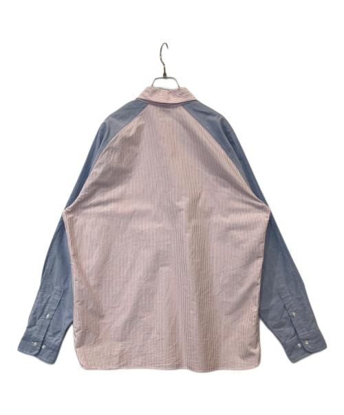 BROOKS BROTHERS（ブルックスブラザーズ）BROOKS BROTHERS (ブルックスブラザーズ) 切替シャツ ピンク×ブルー サイズ:Lの古着・服飾アイテム