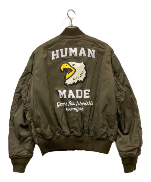 HUMAN MADE（ヒューマンメイド）HUMAN MADE (ヒューマンメイド) MA-1ジャケット カーキ サイズ:XLの古着・服飾アイテム