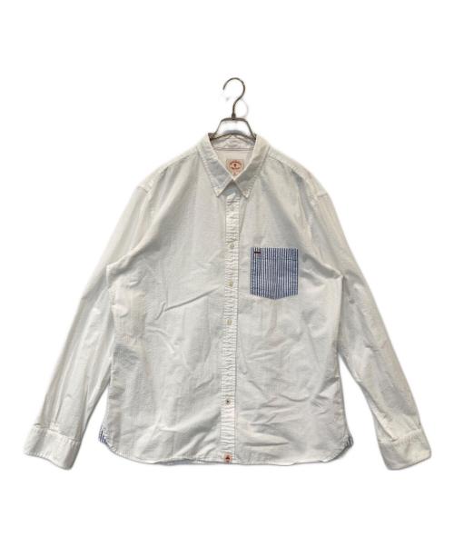 BROOKS BROTHERS（ブルックスブラザーズ）BROOKS BROTHERS (ブルックスブラザーズ) シアサッカーシャツ ホワイト サイズ:XLの古着・服飾アイテム