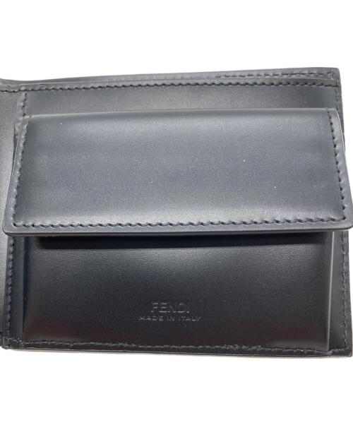 FENDI（フェンディ）FENDI (フェンディ) 3つ折り財布 7M0373 AFF2-259-2018 ブラックの古着・服飾アイテム