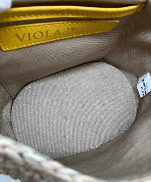 VIOLAd'ORO（ヴィオラドーロ）VIOLAd'ORO (ヴィオラドーロ) ショルダーバッグ イエローの古着・服飾アイテム