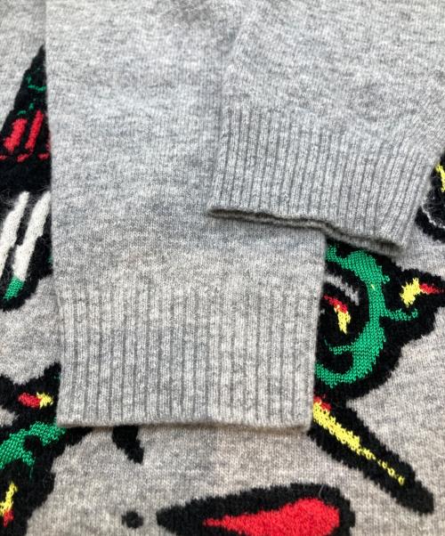 DIESEL（ディーゼル）DIESEL (ディーゼル) スカルニット グレー サイズ:XSの古着・服飾アイテム
