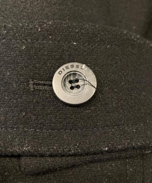 DIESEL（ディーゼル）DIESEL (ディーゼル) Pコート ブラック サイズ:XSの古着・服飾アイテム