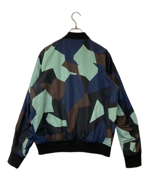 DIESEL（ディーゼル）DIESEL (ディーゼル) 総柄MA-1ジャケット ネイビー サイズ:Mの古着・服飾アイテム