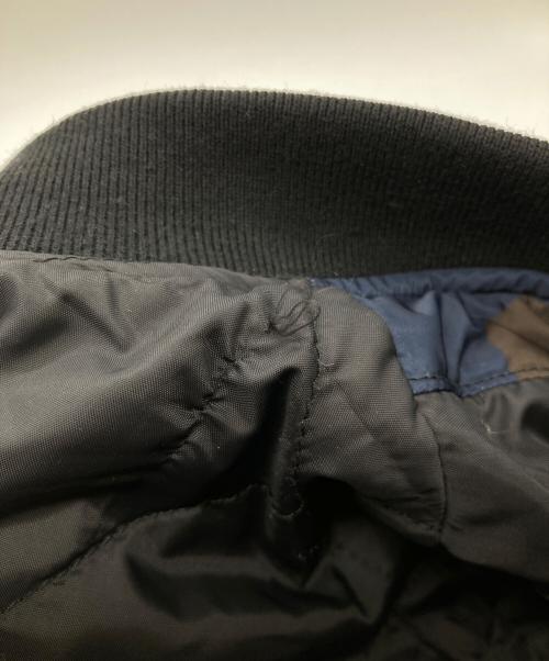DIESEL（ディーゼル）DIESEL (ディーゼル) 総柄MA-1ジャケット ネイビー サイズ:Mの古着・服飾アイテム