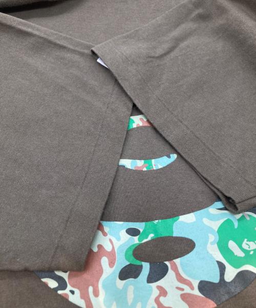 A BATHING APE（アベイシングエイプ）A BATHING APE (アベイシングエイプ) プリントTシャツ カーキ サイズ:XLの古着・服飾アイテム