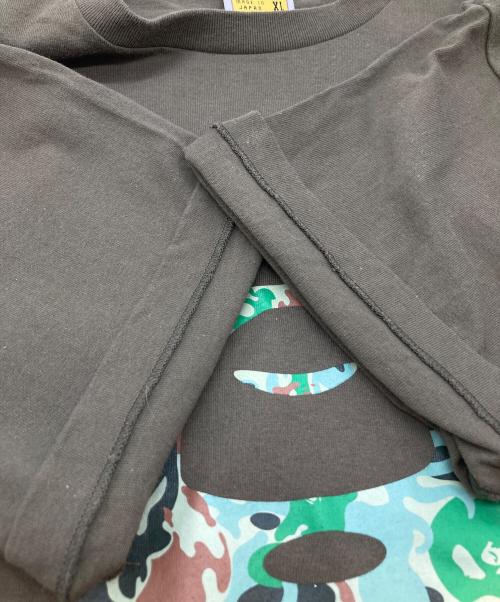A BATHING APE（アベイシングエイプ）A BATHING APE (アベイシングエイプ) プリントTシャツ カーキ サイズ:XLの古着・服飾アイテム