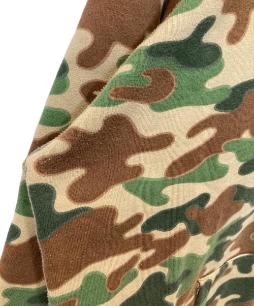 A BATHING APE（ア ベイシング エイプ）A BATHING APE (ア ベイシング エイプ) パズルカモジップアップパーカー ブラウン サイズ:Lの古着・服飾アイテム