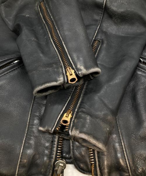 VANSON（バンソン）VANSON (バンソン) F レザーライダースジャケット 17455A 10 ブラック サイズ:38の古着・服飾アイテム