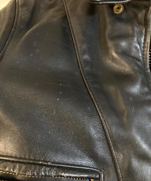 VANSON（バンソン）VANSON (バンソン) F レザーライダースジャケット 17455A 10 ブラック サイズ:38の古着・服飾アイテム