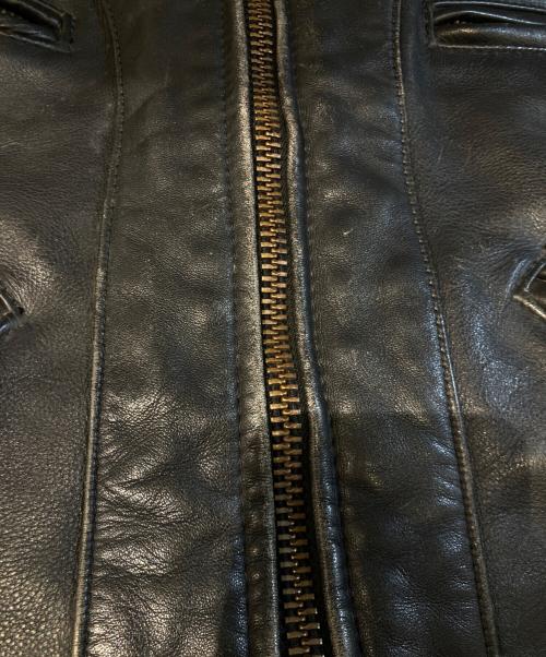 VANSON（バンソン）VANSON (バンソン) F レザーライダースジャケット 17455A 10 ブラック サイズ:38の古着・服飾アイテム