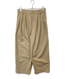 Marble SUD（マーブルシュッド）の古着「綿麻 バレルPT　07FS006137」｜ベージュ