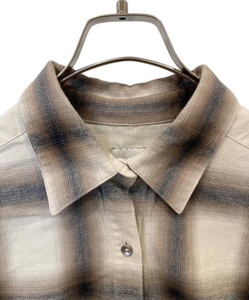 Spick and Span（スピック＆スパン）Spick and Span (スピック＆スパン) オンブレーチェックルーズシャツ　24050200211040 ブラウン サイズ:FREEの古着・服飾アイテム