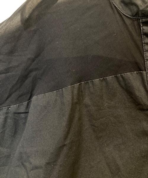 mizuiro-ind（ミズイロインド）mizuiro-ind (ミズイロインド) コットン布帛スタンドカラーシアーワイドワンピース ネイビー サイズ:FREEの古着・服飾アイテム