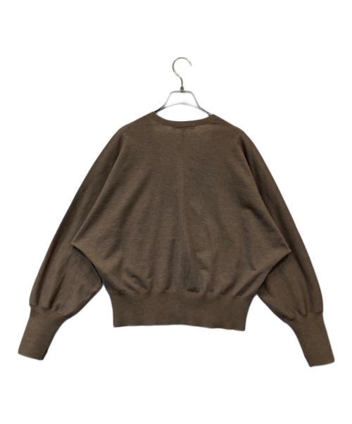 23区（ニジュウサンク）23区 (ニジュウサンク) シャイニーカーディガン KRWOCW6369 ブラウン サイズ:38の古着・服飾アイテム