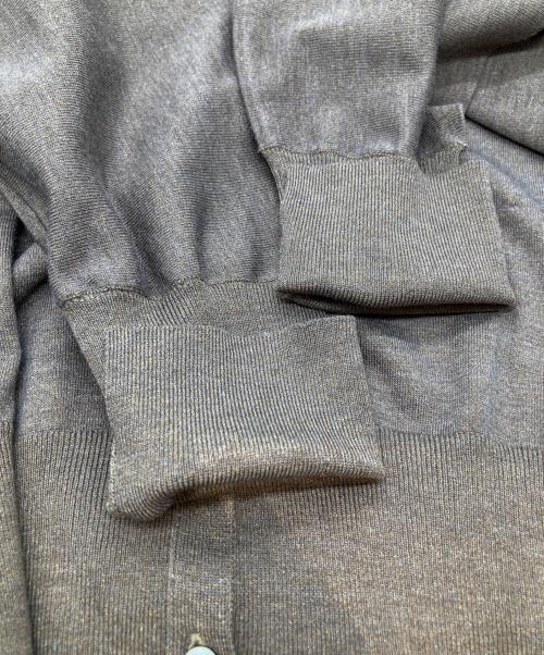 23区（ニジュウサンク）23区 (ニジュウサンク) シャイニーカーディガン KRWOCW6369 ブラウン サイズ:38の古着・服飾アイテム