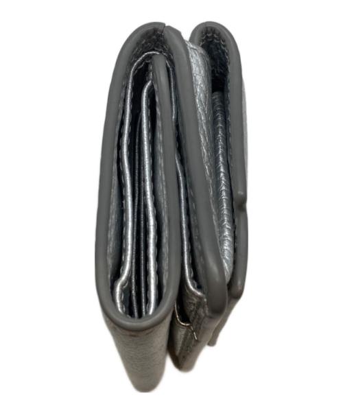 SALON DE ALFURD（サロン・ド・アルファード）SALON DE ALFURD (サロン・ド・アルファード) 3つ折り財布 シルバーの古着・服飾アイテム