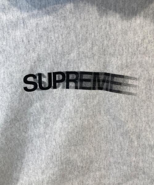 SUPREME（シュプリーム）Supreme (シュプリーム) Motion Logo Hooded Sweatshirt モーション ロゴフーデッドスウェットシャツ グレー サイズ:Mの古着・服飾アイテム