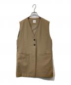 Spick and Spanスピック＆スパン）の古着「PEカルゼVカラージレ 24010200303130」｜ベージュ