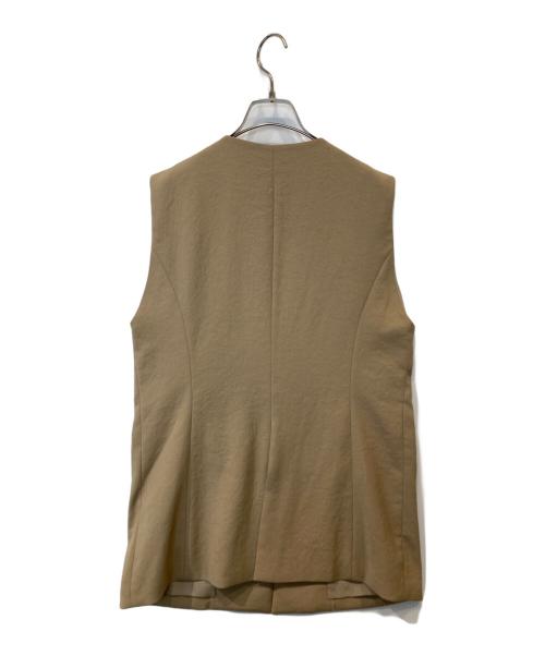 Spick and Span（スピック＆スパン）Spick and Span (スピック＆スパン) PEカルゼVカラージレ 24010200303130 ベージュ サイズ:表記がない為不明の古着・服飾アイテム