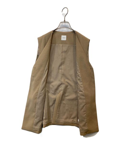 Spick and Span（スピック＆スパン）Spick and Span (スピック＆スパン) PEカルゼVカラージレ 24010200303130 ベージュ サイズ:表記がない為不明の古着・服飾アイテム