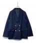 Spick and Span（スピック＆スパン）の古着「ドライツイルダブルブレストジャケット 23010200800010」｜ネイビー
