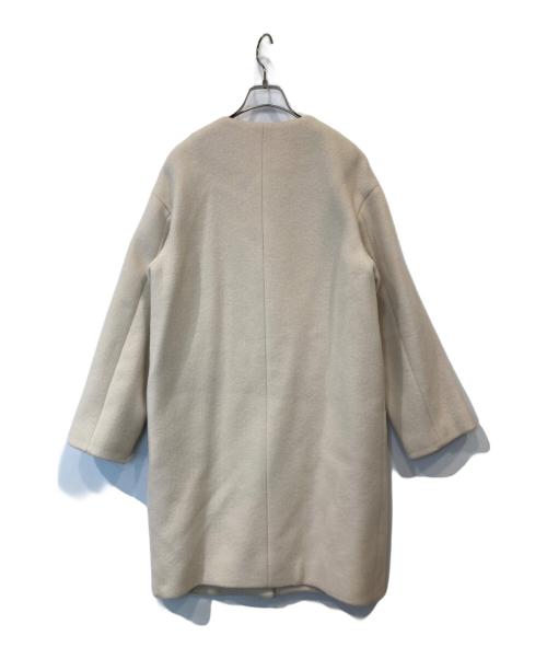 IENA（イエナ）IENA (イエナ) ラムウールノーカラーロングコート 21020900542030 アイボリー サイズ:38の古着・服飾アイテム