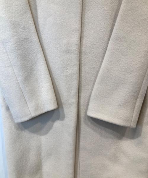 IENA（イエナ）IENA (イエナ) ラムウールノーカラーロングコート 21020900542030 アイボリー サイズ:38の古着・服飾アイテム