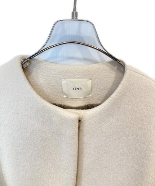 IENA（イエナ）IENA (イエナ) ラムウールノーカラーロングコート 21020900542030 アイボリー サイズ:38の古着・服飾アイテム