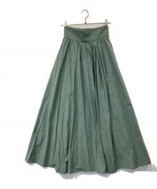 CLANE（クラネ）の古着「ボリュームマキシスカート 12109-6142」｜グリーン