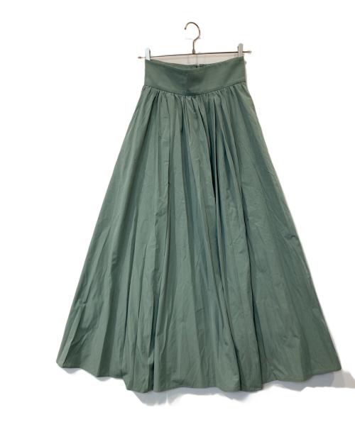 CLANE（クラネ）CLANE (クラネ) ボリュームマキシスカート 12109-6142 グリーン サイズ:1の古着・服飾アイテム