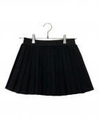 JOSE MOONジョゼムーン）の古着「JERSEY PLEATED SKIRT ジャージー プリーツ スカート 1725521711-0」｜ブラック
