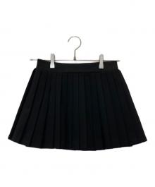 JOSE MOON（ジョゼムーン）の古着「JERSEY PLEATED SKIRT ジャージー プリーツ スカート 1725521711-0」｜ブラック