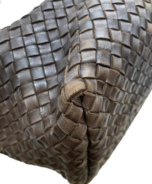 BOTTEGA VENETA（ボッテガベネタ）BOTTEGA VENETA (ボッテガベネタ) イントレチャート カバMM トートバッグ 115664 V9131 2040 ブラウンの古着・服飾アイテム