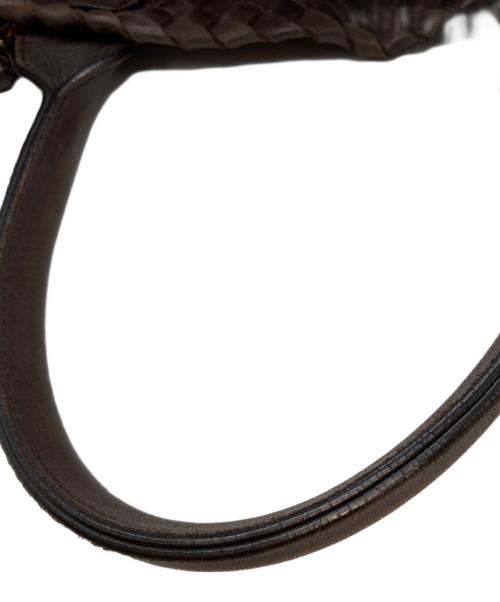BOTTEGA VENETA（ボッテガベネタ）BOTTEGA VENETA (ボッテガベネタ) イントレチャート カバMM トートバッグ 115664 V9131 2040 ブラウンの古着・服飾アイテム