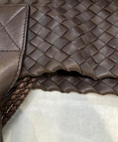 BOTTEGA VENETA（ボッテガベネタ）BOTTEGA VENETA (ボッテガベネタ) イントレチャート カバMM トートバッグ 115664 V9131 2040 ブラウンの古着・服飾アイテム
