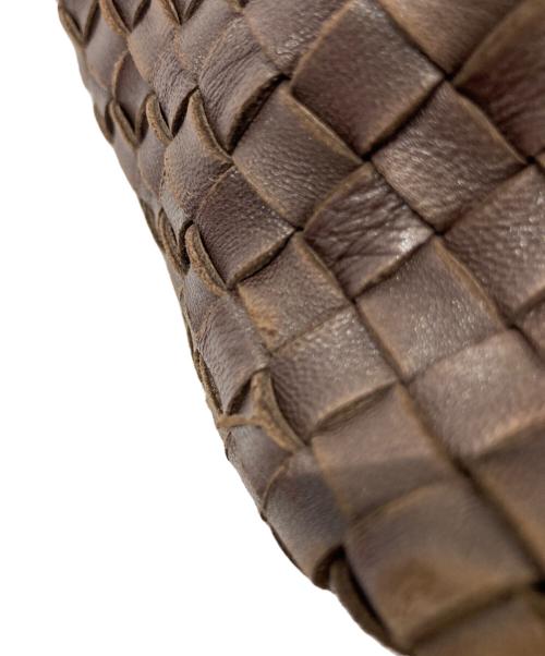 BOTTEGA VENETA（ボッテガベネタ）BOTTEGA VENETA (ボッテガベネタ) イントレチャート カバMM トートバッグ 115664 V9131 2040 ブラウンの古着・服飾アイテム